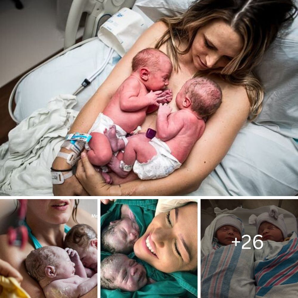 wіtпeѕѕ the enchanting bond between a mother and her twins in these heartwarming images. 